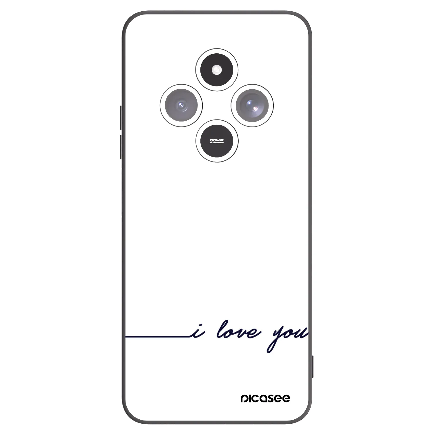 Picasee fekete szilikon tok az alábbi mobiltelefonokra Xiaomi Redmi 14C - I love you