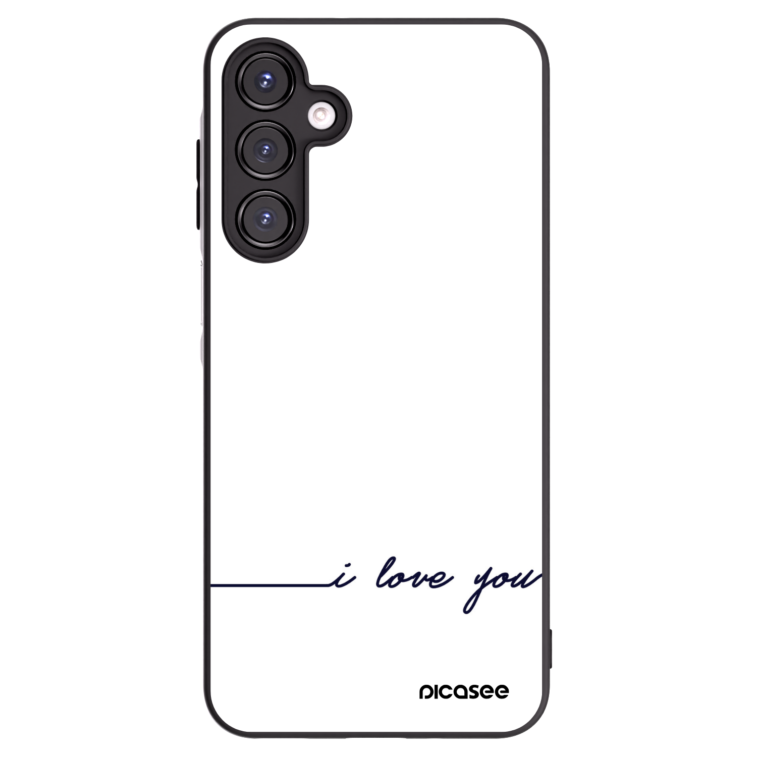 Picasee fekete szilikon tok az alábbi mobiltelefonokra Samsung Galaxy A16 5G - I love you