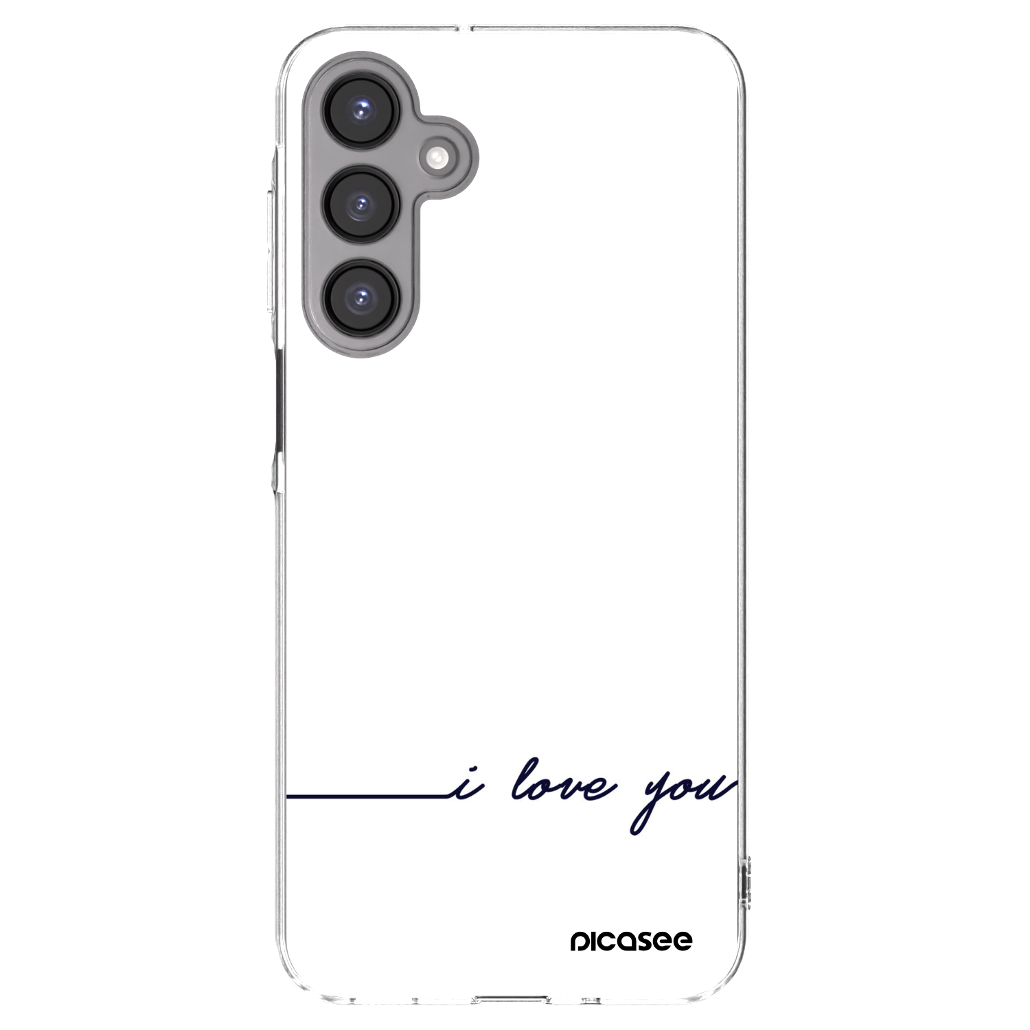 Picasee átlátszó szilikon tok az alábbi mobiltelefonokra Samsung Galaxy A16 5G - I love you