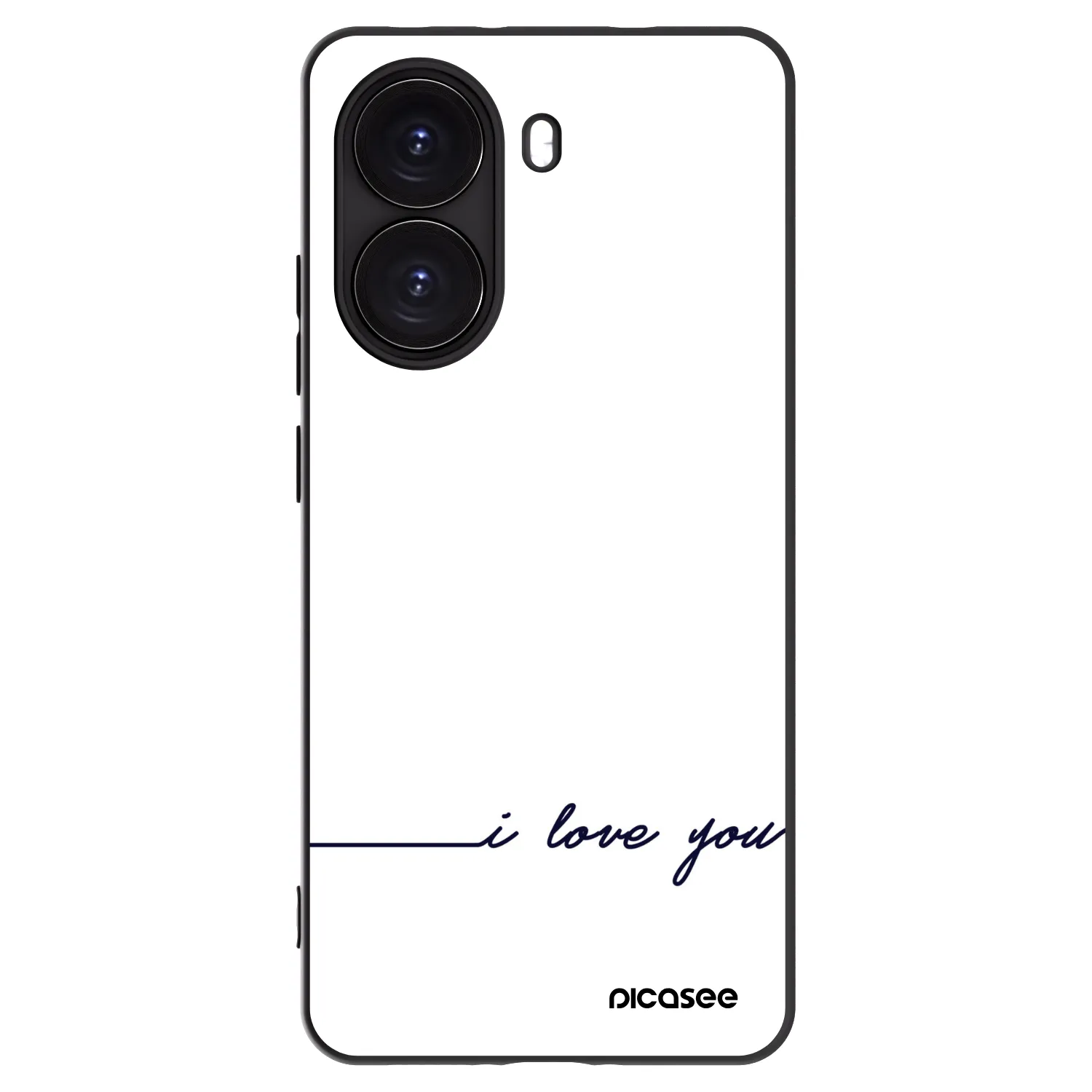 Picasee fekete szilikon tok az alábbi mobiltelefonokra Xiaomi Poco X7 Pro 5G - I love you