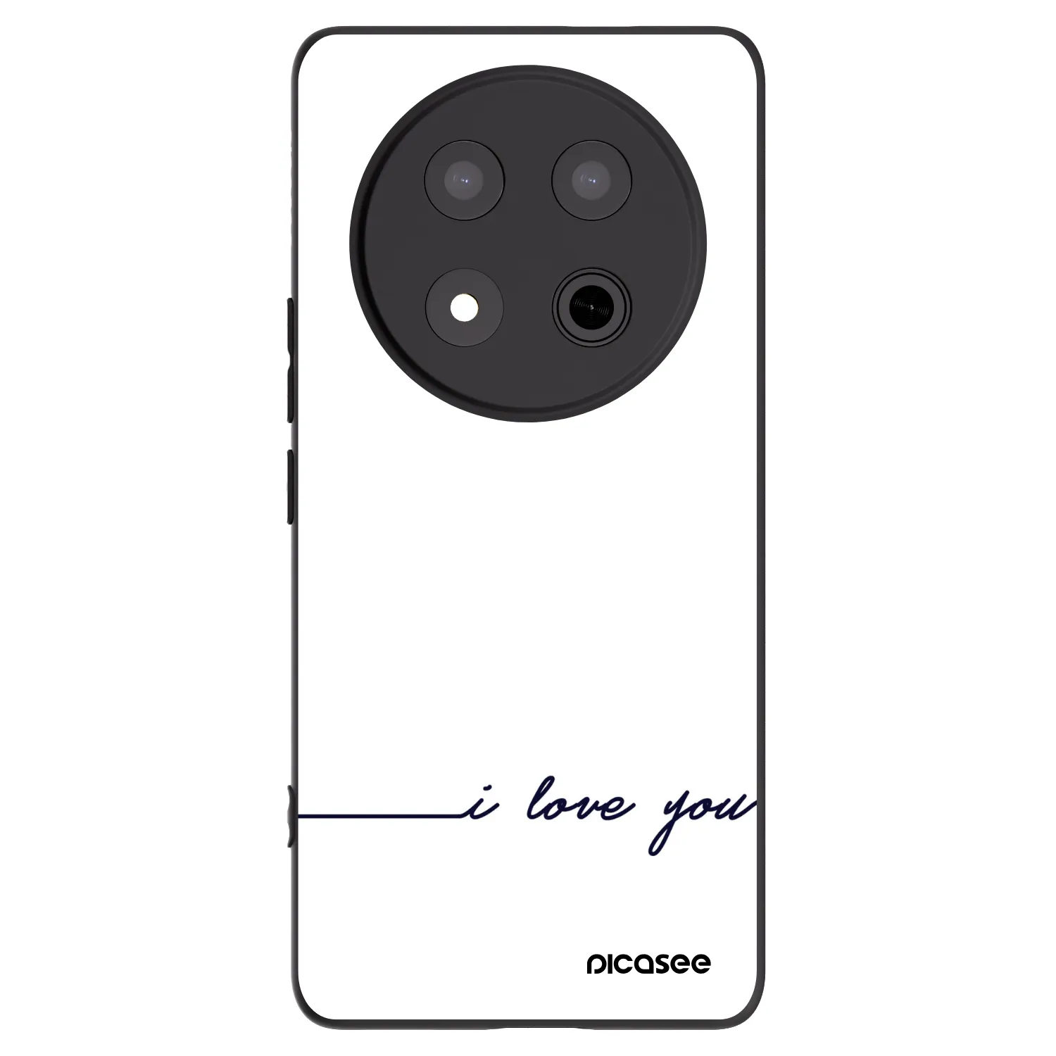 Picasee fekete szilikon tok az alábbi mobiltelefonokra Honor Magic7 Lite 5G - I love you