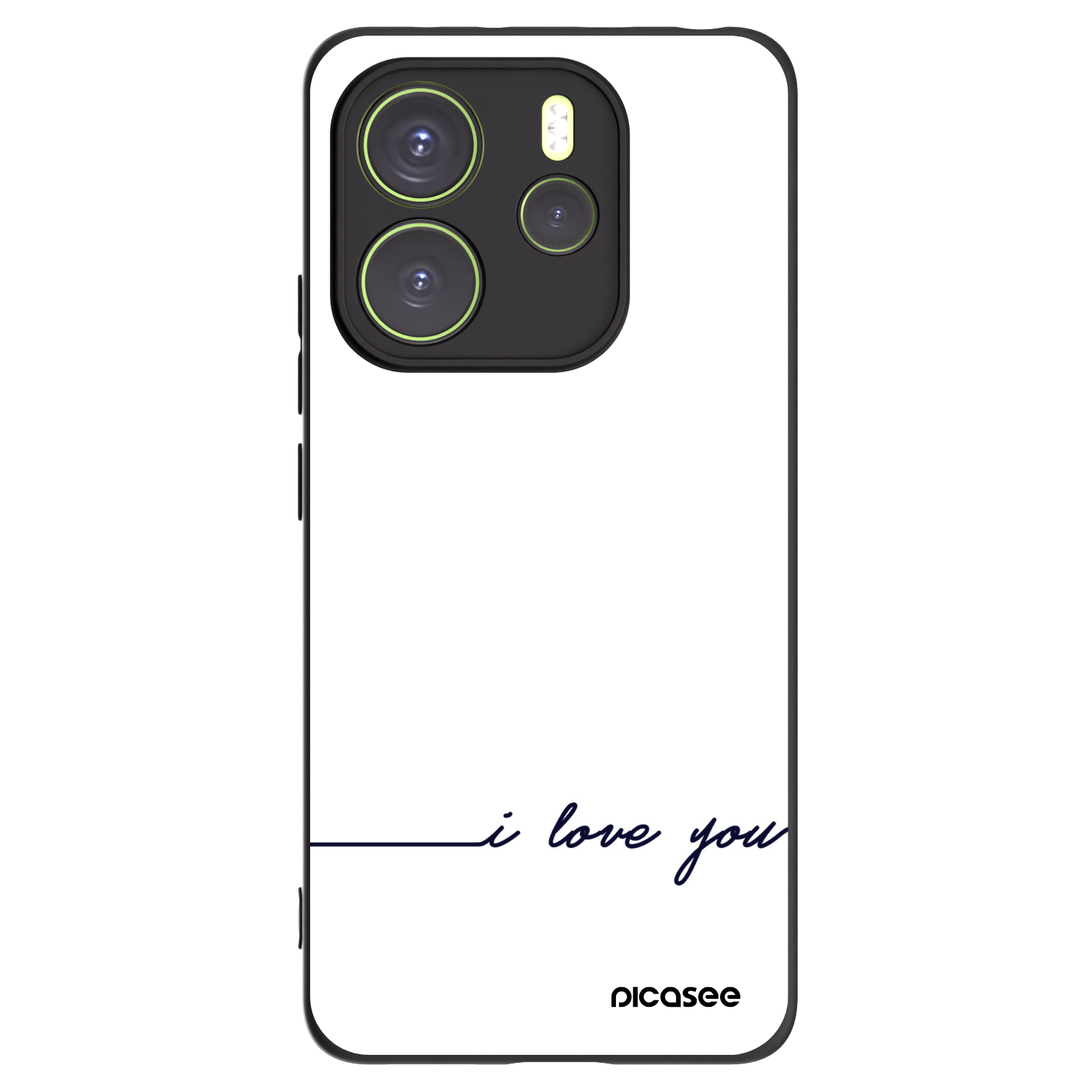 Picasee fekete szilikon tok az alábbi mobiltelefonokra Xiaomi Redmi Note 14 4G - I love you