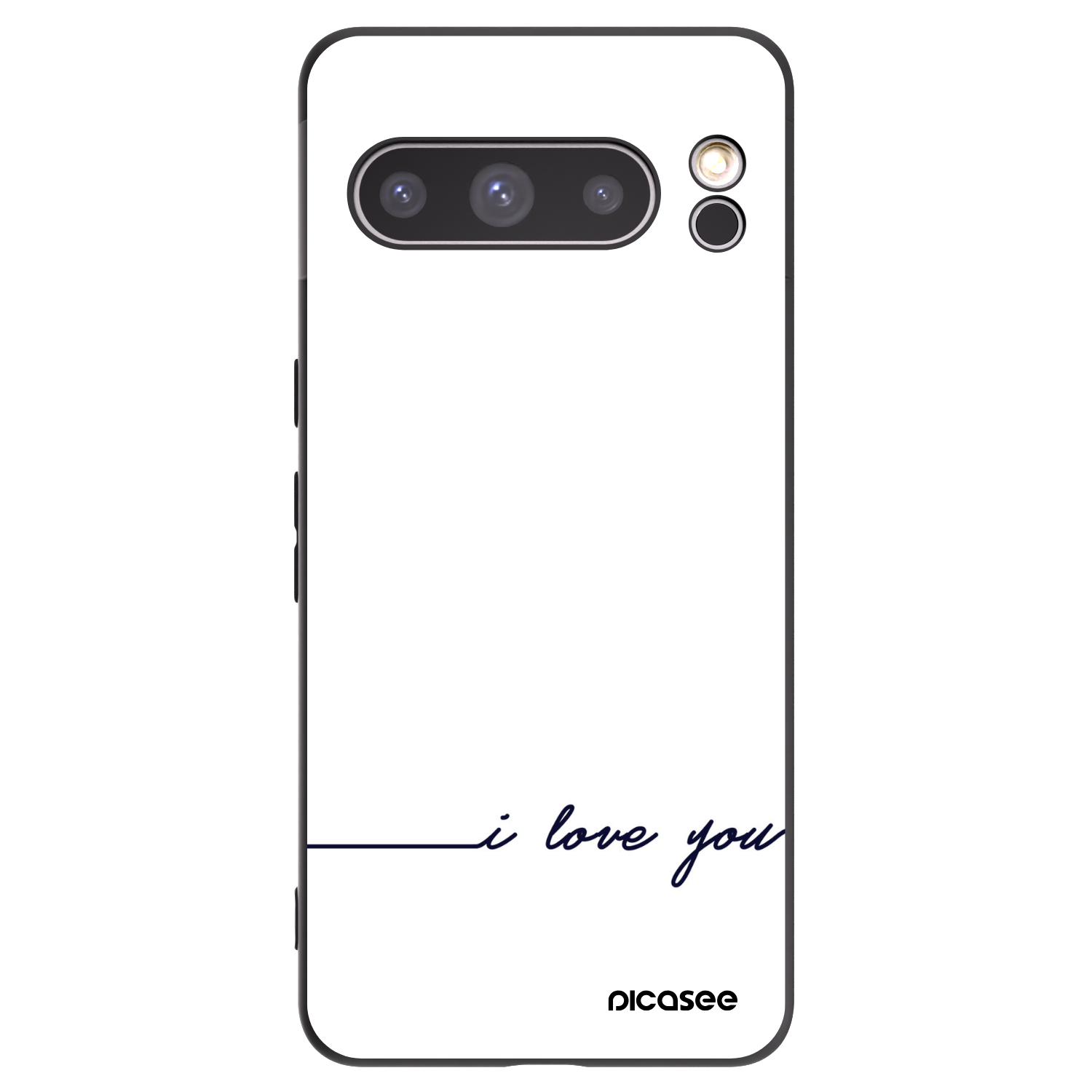 Picasee fekete szilikon tok az alábbi mobiltelefonokra Google Pixel 8 Pro - I love you