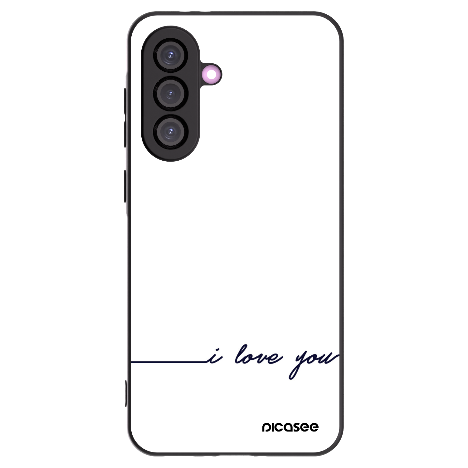 Picasee fekete szilikon tok az alábbi mobiltelefonokra Samsung Galaxy A36 5G - I love you