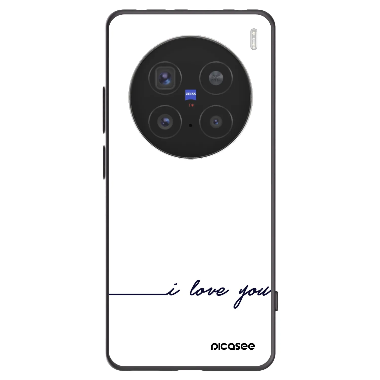 Picasee fekete szilikon tok az alábbi mobiltelefonokra Vivo X200 Pro - I love you