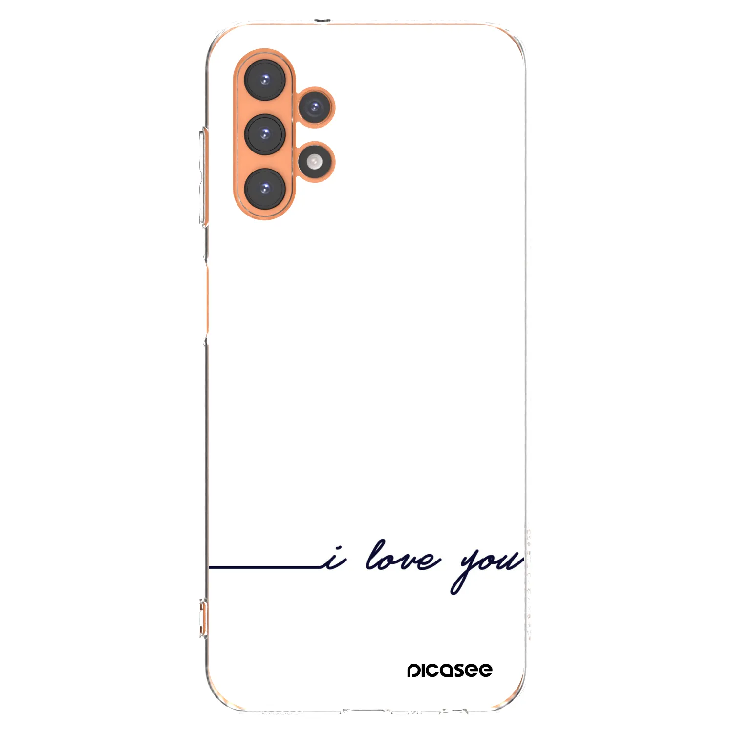Picasee átlátszó szilikon tok az alábbi mobiltelefonokra Samsung Galaxy A13 5G - I love you