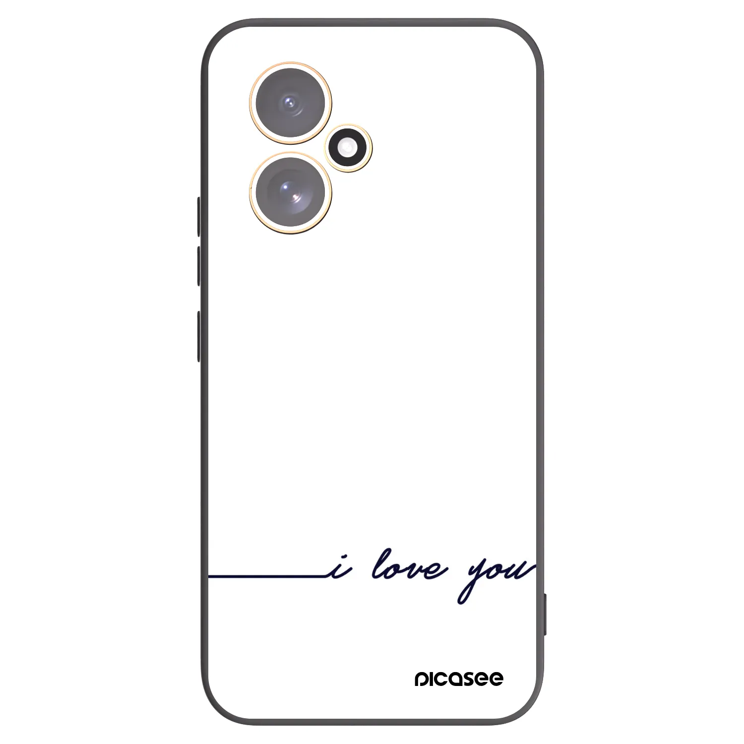 Picasee fekete szilikon tok az alábbi mobiltelefonokra Honor 400 5G - I love you
