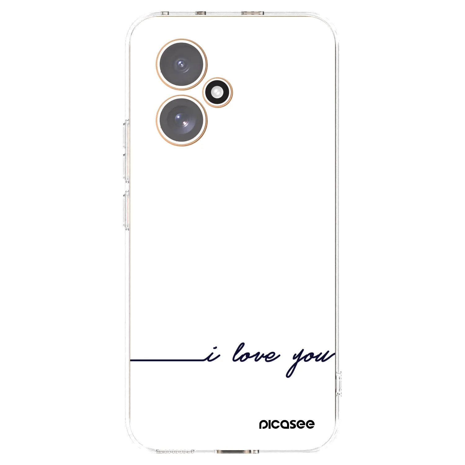 Picasee átlátszó szilikon tok az alábbi mobiltelefonokra Honor 400 5G - I love you