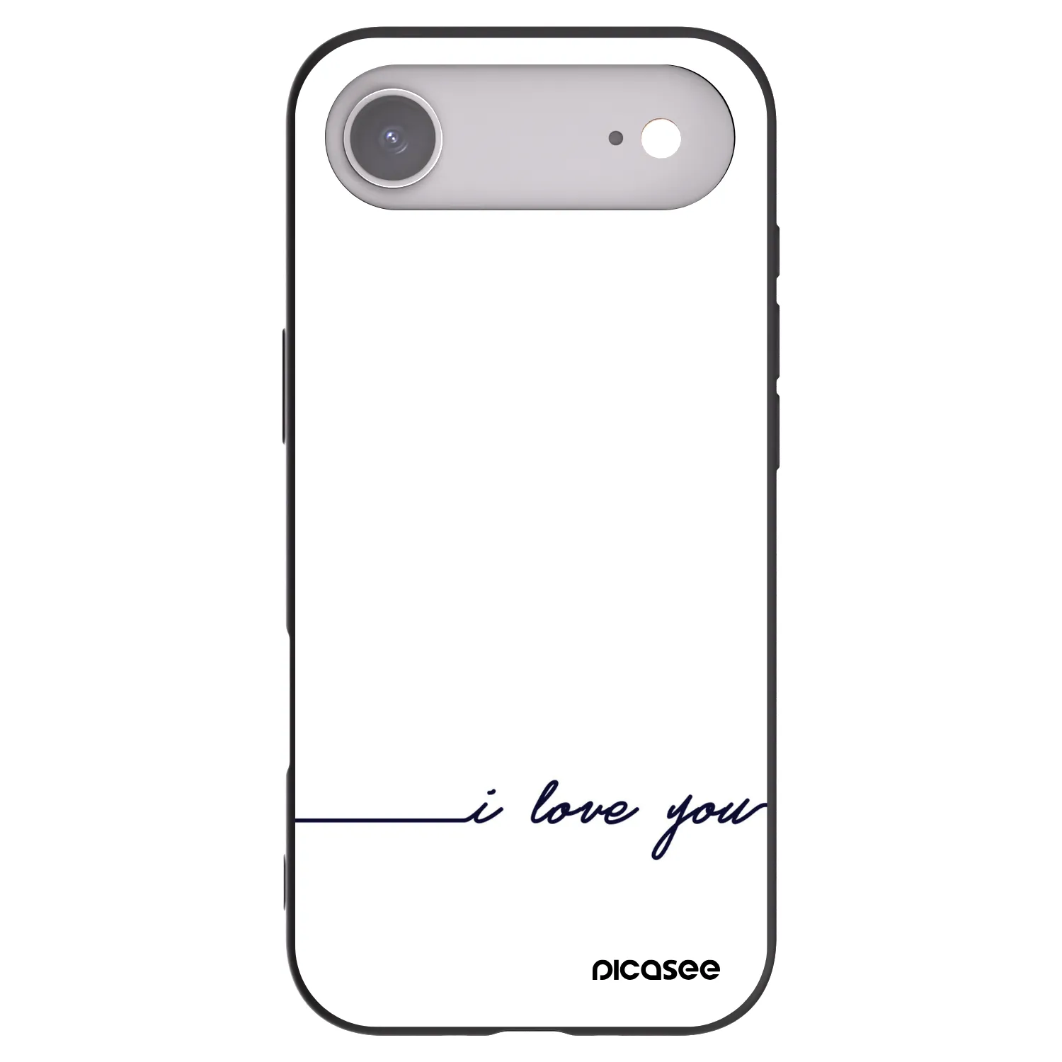 Picasee fekete szilikon tok az alábbi mobiltelefonokra Apple iPhone Air - I love you