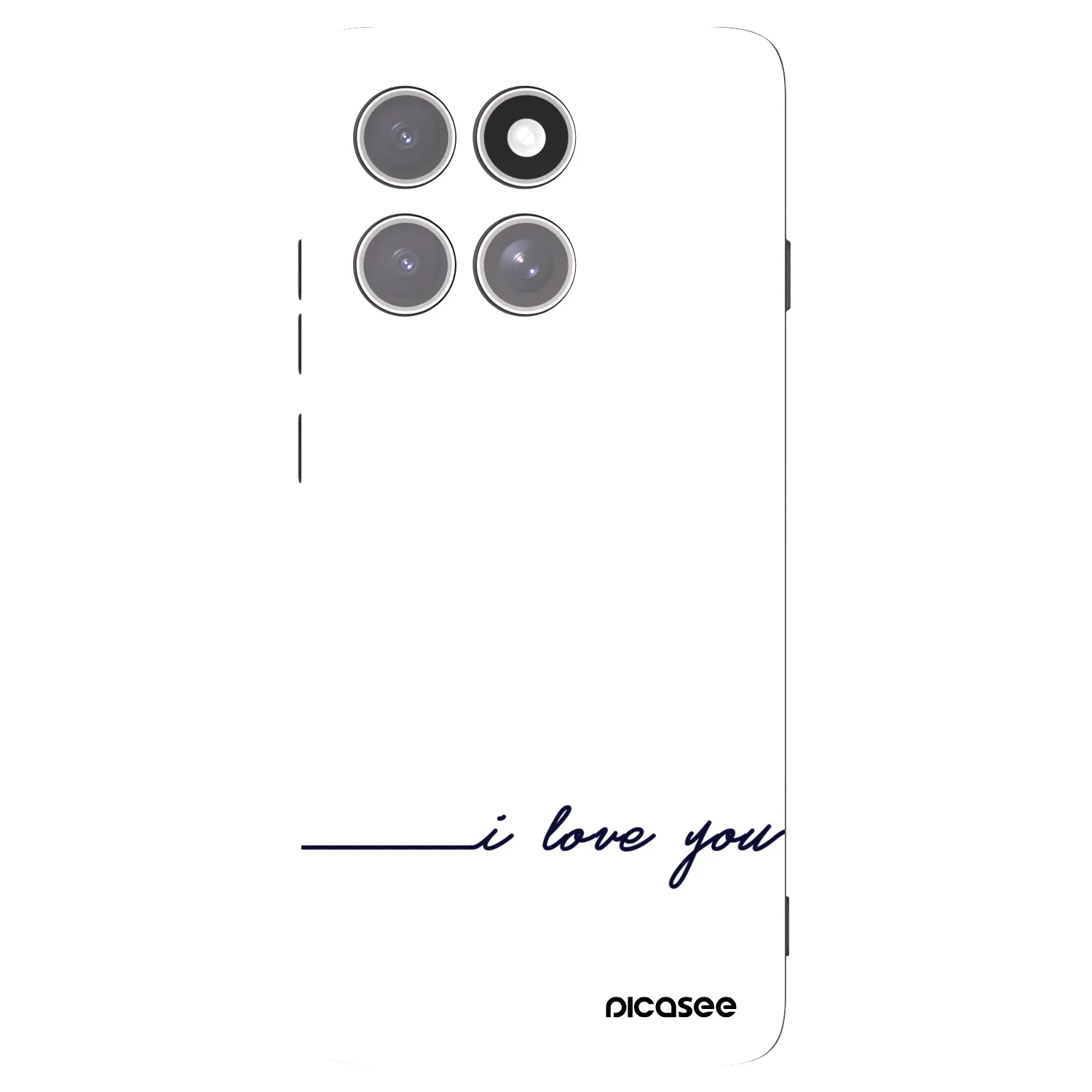 Picasee fekete szilikon tok az alábbi mobiltelefonokra Motorola Edge 60 Pro - I love you