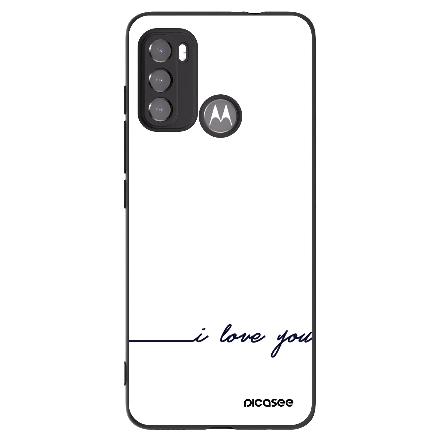 Picasee fekete szilikon tok az alábbi mobiltelefonokra Motorola Edge 60 5G - I love you