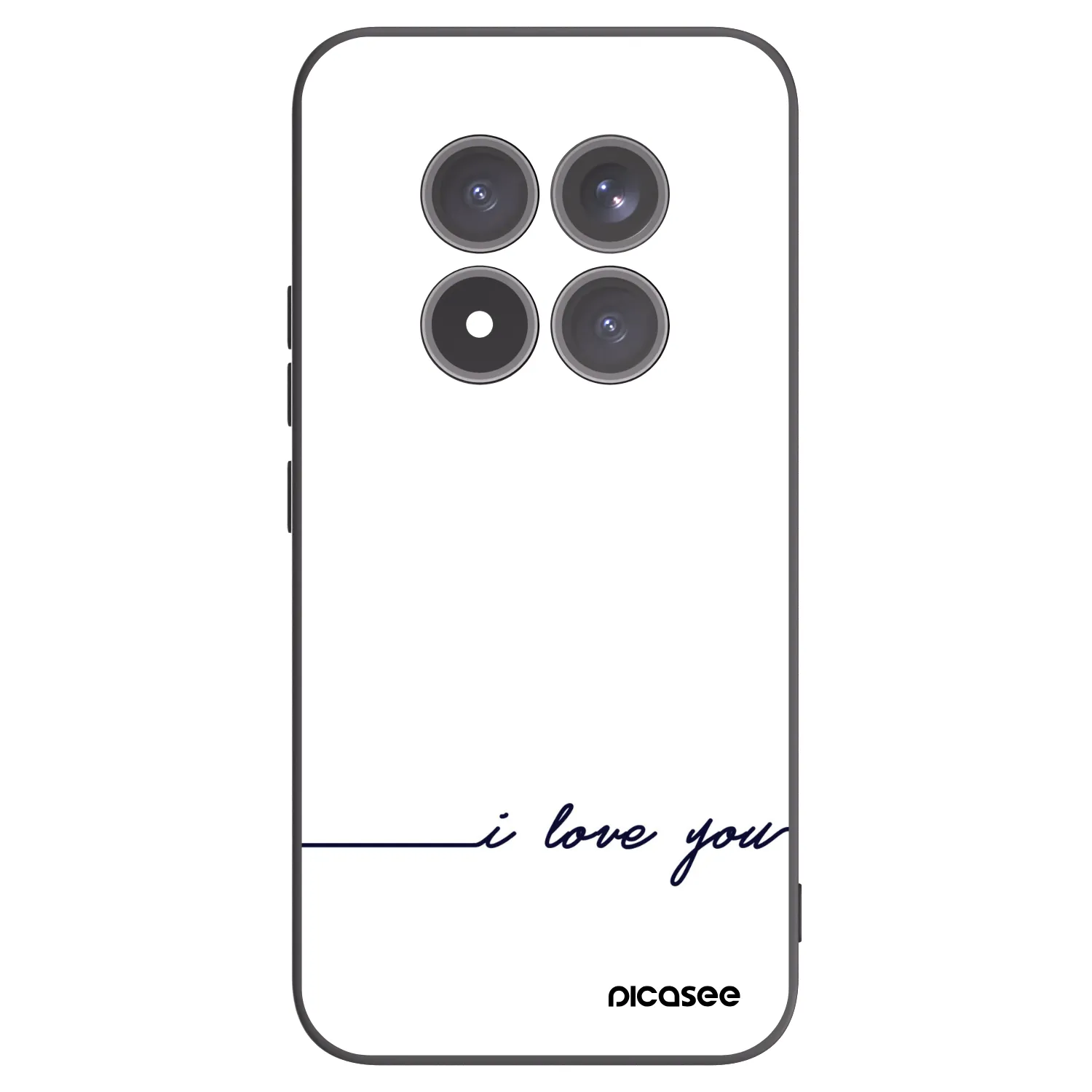 Picasee fekete szilikon tok az alábbi mobiltelefonokra Xiaomi Redmi Note 15 Pro+ - I love you