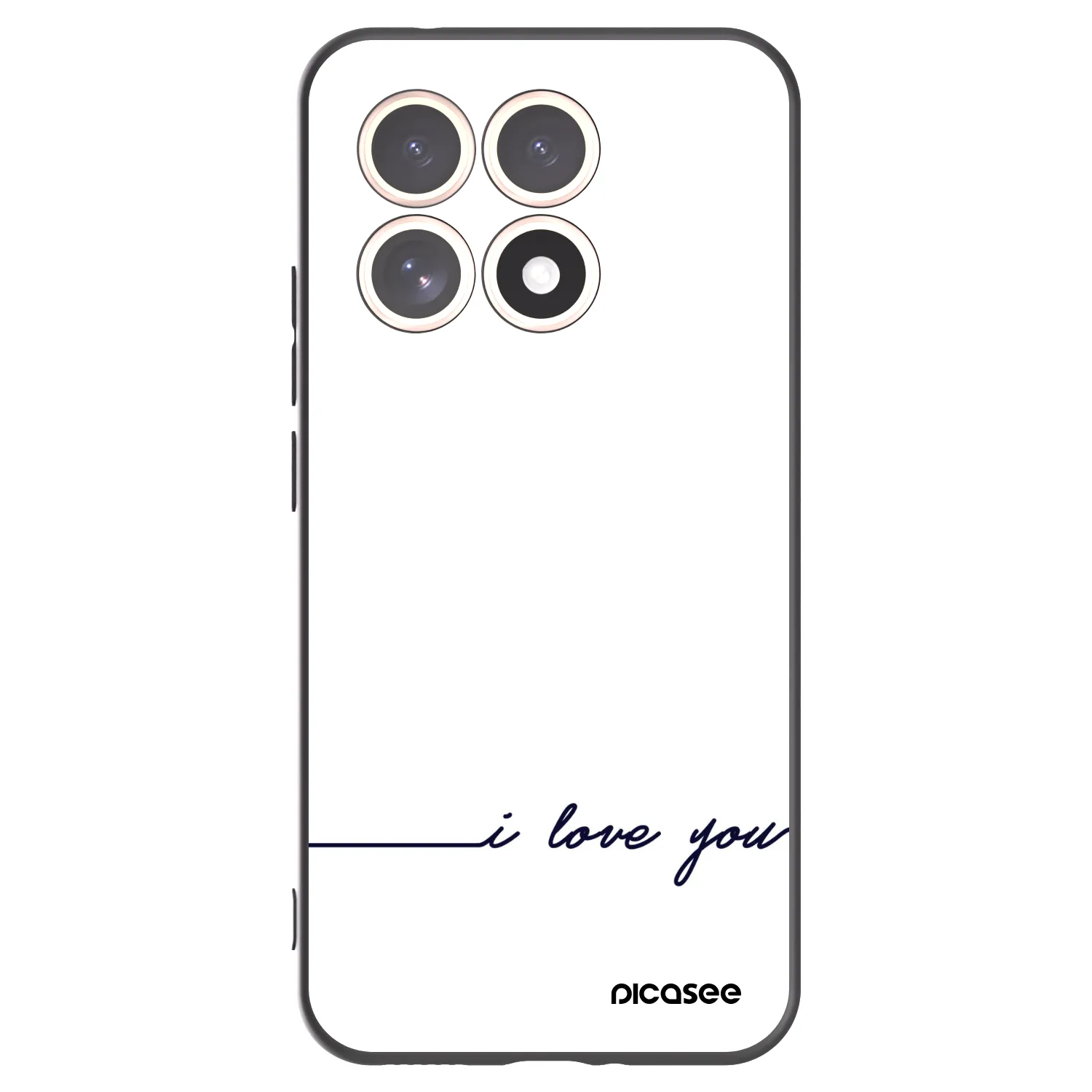 Picasee fekete szilikon tok az alábbi mobiltelefonokra Xiaomi 15T - I love you