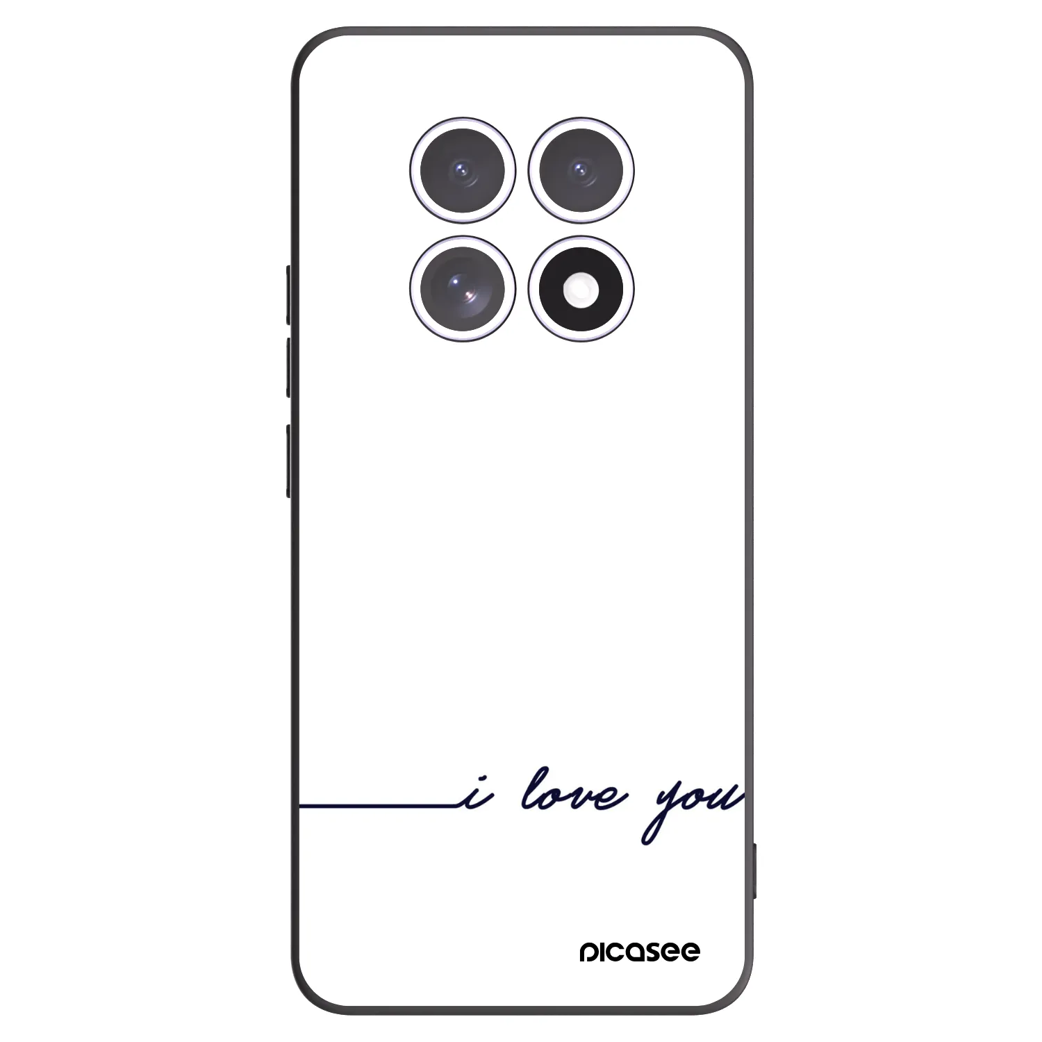Picasee fekete szilikon tok az alábbi mobiltelefonokra Xiaomi Redmi Note 15 - I love you