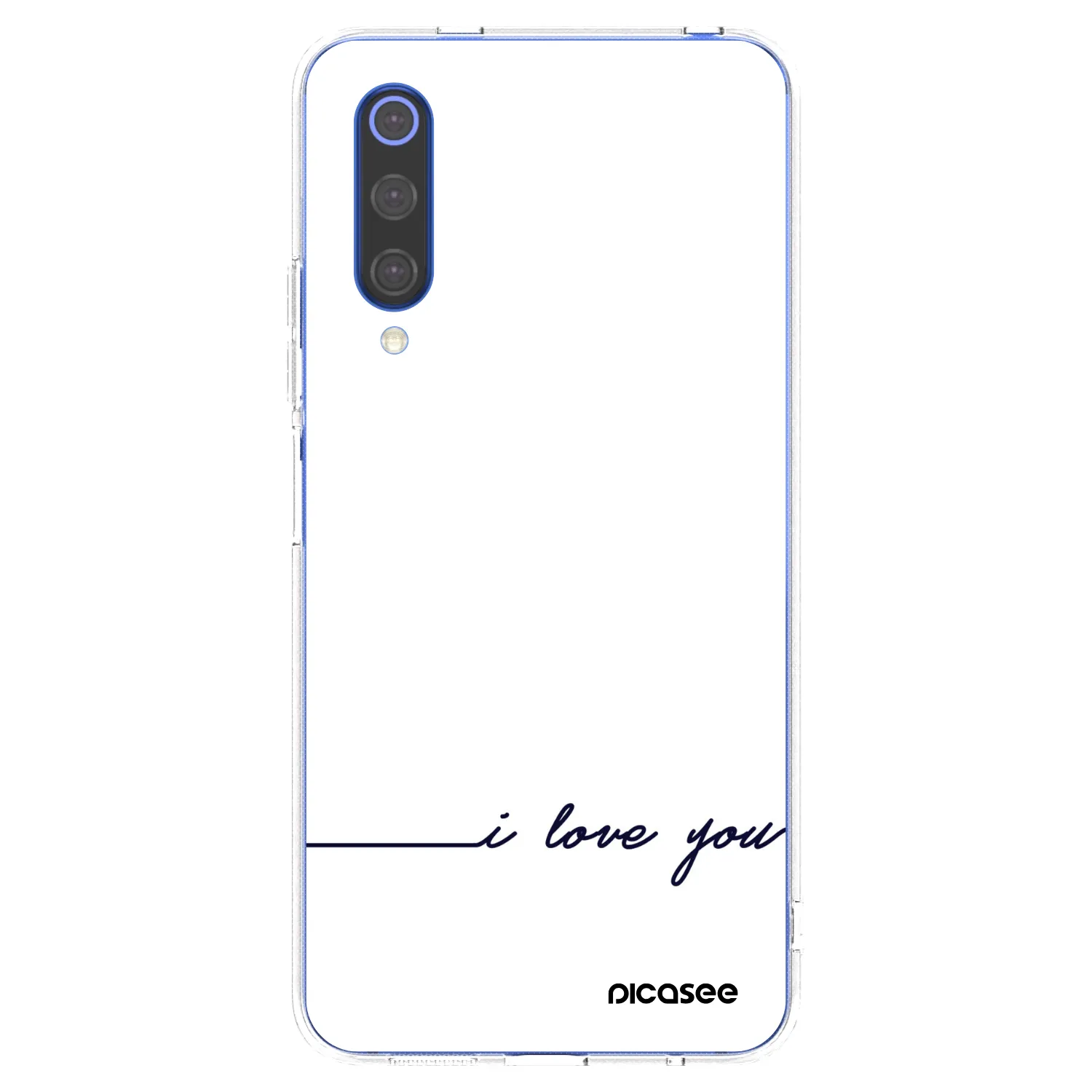 Picasee átlátszó szilikon tok az alábbi mobiltelefonokra Xiaomi Mi 9 SE - I love you
