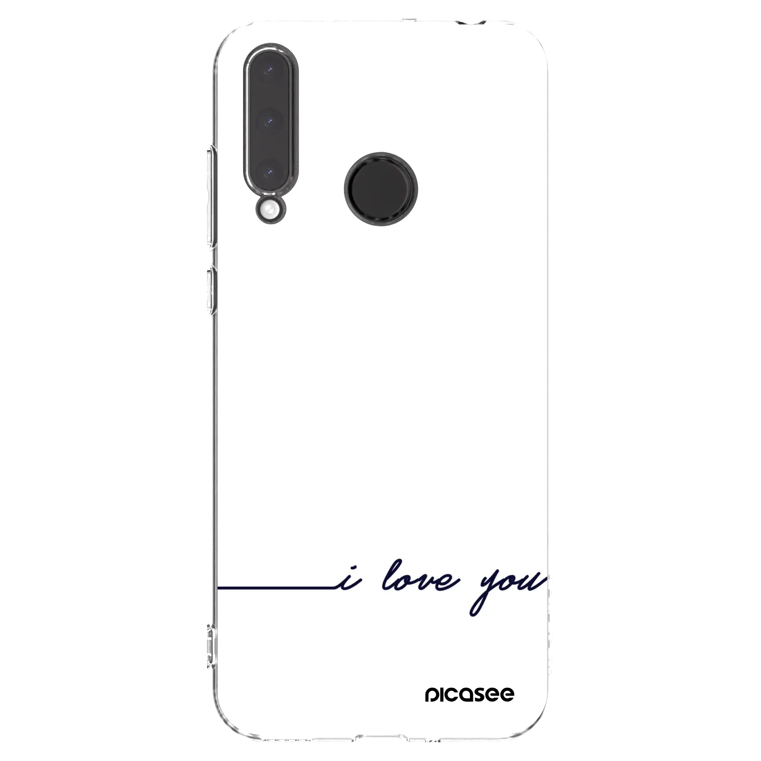 Picasee átlátszó szilikon tok az alábbi mobiltelefonokra Honor 20 Lite - I love you