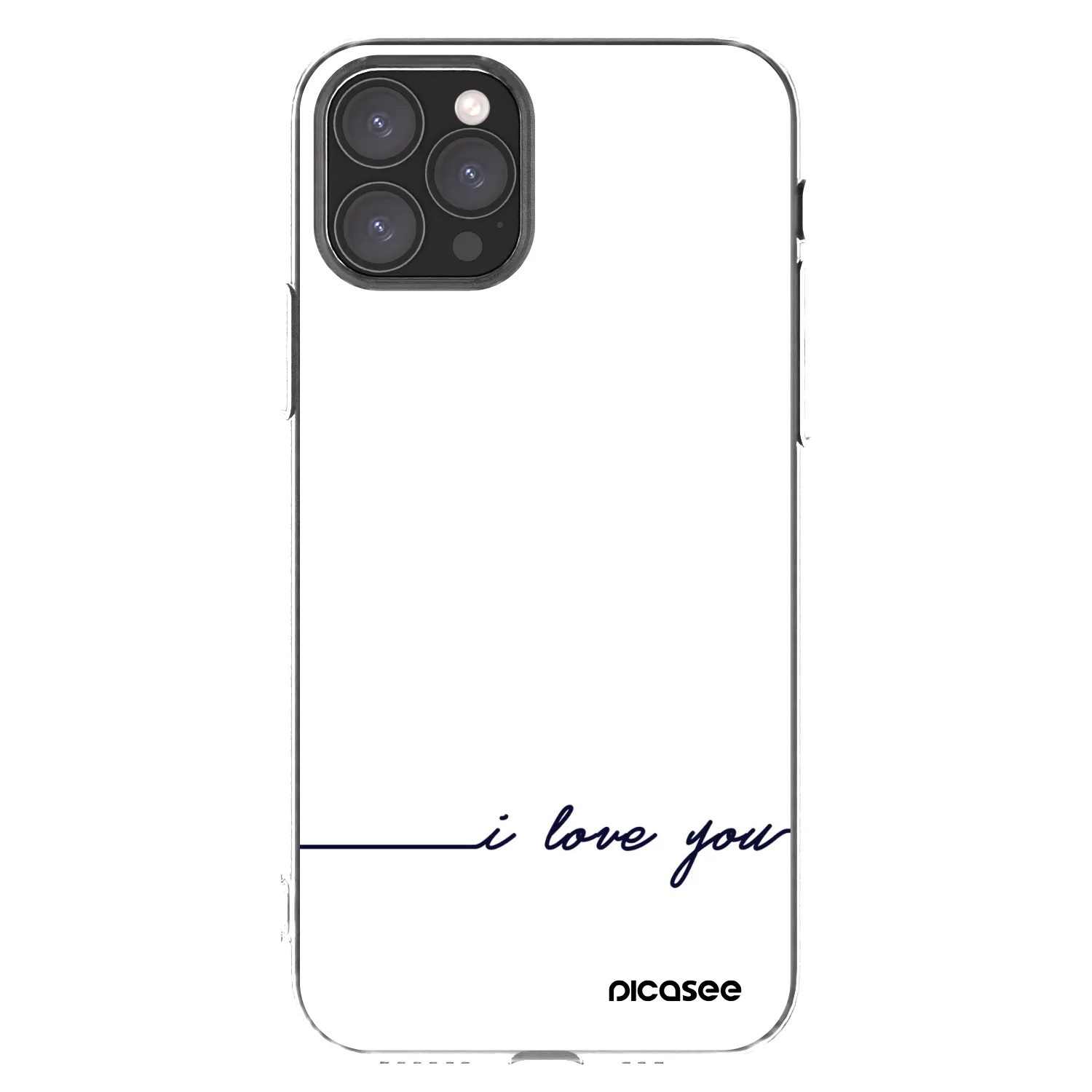 Picasee átlátszó szilikon tok az alábbi mobiltelefonokra Apple iPhone 11 Pro - I love you