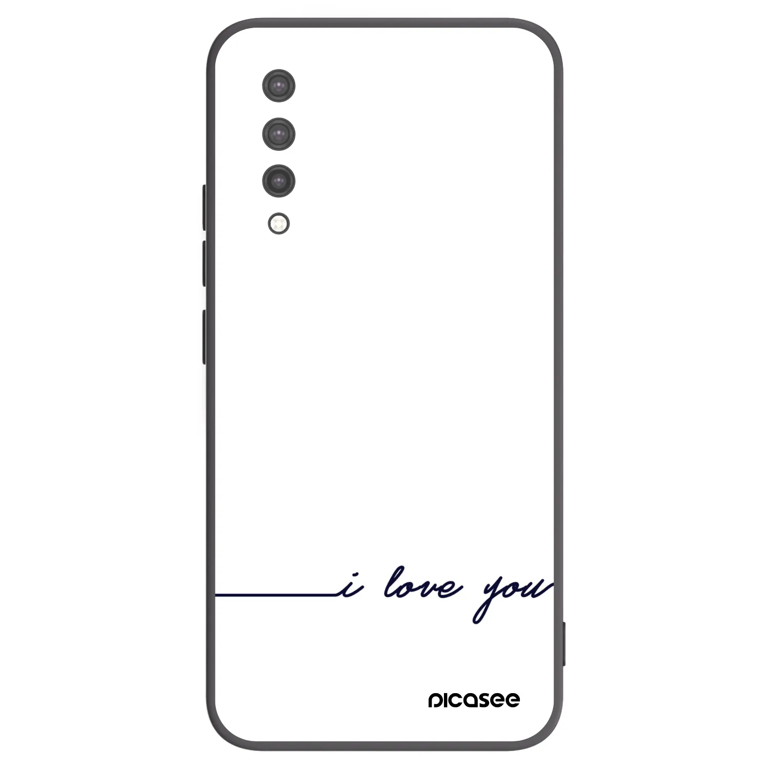Picasee fekete szilikon tok az alábbi mobiltelefonokra Xiaomi Mi 9 Lite - I love you