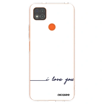 Picasee átlátszó szilikon tok az alábbi mobiltelefonokra Xiaomi Redmi 9C - I love you