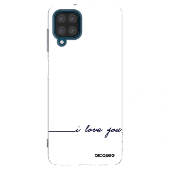 Picasee átlátszó szilikon tok az alábbi mobiltelefonokra Samsung Galaxy A12 A125F - I love you