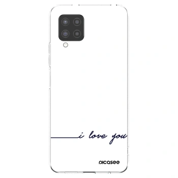 Picasee átlátszó szilikon tok az alábbi mobiltelefonokra Samsung Galaxy A42 A426B - I love you