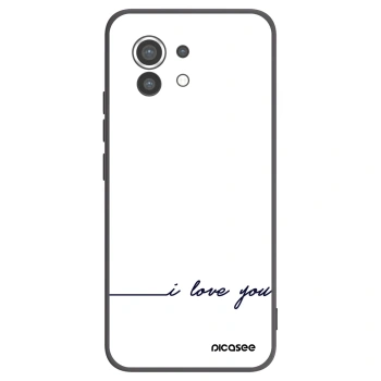 Picasee fekete szilikon tok az alábbi mobiltelefonokra Xiaomi Mi 11 - I love you