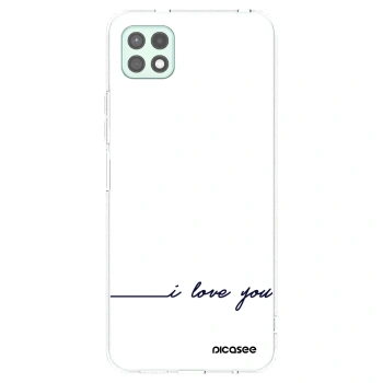 Picasee átlátszó szilikon tok az alábbi mobiltelefonokra Samsung Galaxy A22 A226B 5G - I love you