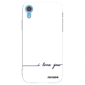 Picasee átlátszó szilikon tok az alábbi mobiltelefonokra Apple iPhone XR - I love you