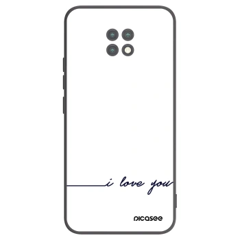 Picasee fekete szilikon tok az alábbi mobiltelefonokra Xiaomi Redmi Note 9T - I love you