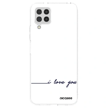 Picasee átlátszó szilikon tok az alábbi mobiltelefonokra Samsung Galaxy A22 A225F 4G - I love you
