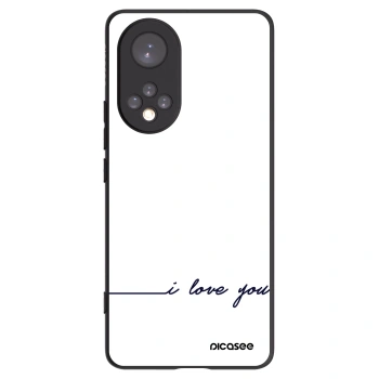 Picasee fekete szilikon tok az alábbi mobiltelefonokra Honor 50 5G - I love you