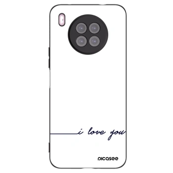 Picasee fekete szilikon tok az alábbi mobiltelefonokra Huawei Nova 8i - I love you