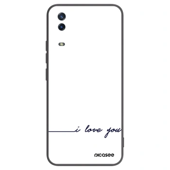 Picasee fekete szilikon tok az alábbi mobiltelefonokra Vivo Y11s - I love you