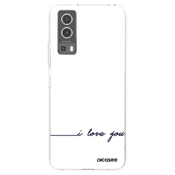 Picasee átlátszó szilikon tok az alábbi mobiltelefonokra Vivo Y72 5G - I love you