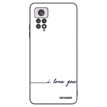 Picasee fekete szilikon tok az alábbi mobiltelefonokra Xiaomi Redmi Note 11 - I love you
