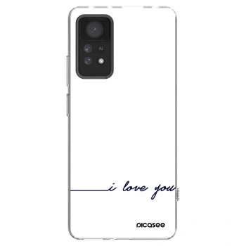 Picasee átlátszó szilikon tok az alábbi mobiltelefonokra Xiaomi Redmi Note 11 Pro 5G - I love you