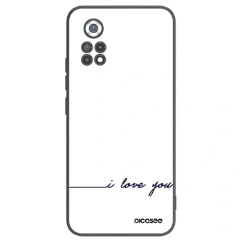 Picasee fekete szilikon tok az alábbi mobiltelefonokra Xiaomi Poco X4 Pro 5G - I love you