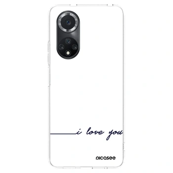 Picasee átlátszó szilikon tok az alábbi mobiltelefonokra Huawei Nova 9 SE - I love you