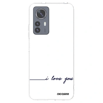 Picasee átlátszó szilikon tok az alábbi mobiltelefonokra Xiaomi 12 Pro - I love you