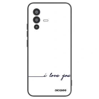Picasee fekete szilikon tok az alábbi mobiltelefonokra Vivo V23 5G - I love you