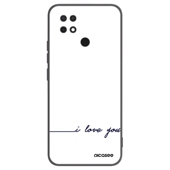 Picasee fekete szilikon tok az alábbi mobiltelefonokra Xiaomi Redmi 10C - I love you