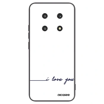 Picasee fekete szilikon tok az alábbi mobiltelefonokra Honor Magic4 Lite 5G - I love you