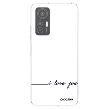 Picasee átlátszó szilikon tok az alábbi mobiltelefonokra Xiaomi 12 Lite - I love you
