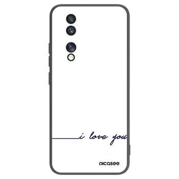 Picasee fekete szilikon tok az alábbi mobiltelefonokra Honor 70 - I love you