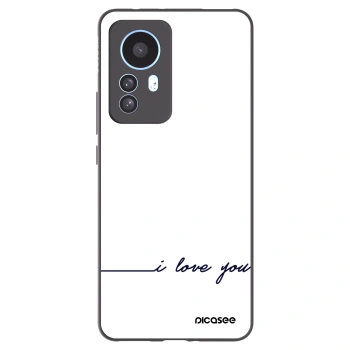 Picasee fekete szilikon tok az alábbi mobiltelefonokra Xiaomi 12T Pro - I love you