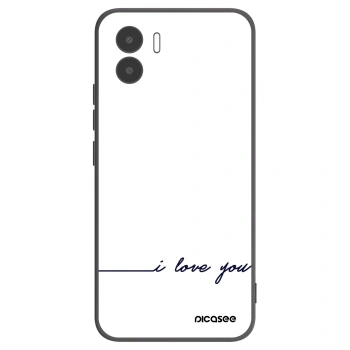 Picasee fekete szilikon tok az alábbi mobiltelefonokra Xiaomi Redmi A1 - I love you