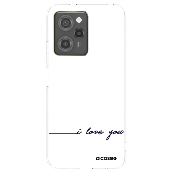 Picasee átlátszó szilikon tok az alábbi mobiltelefonokra Xiaomi Poco X5 Pro - I love you
