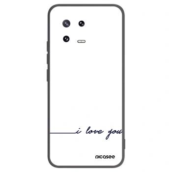Picasee fekete szilikon tok az alábbi mobiltelefonokra Xiaomi 13 Pro - I love you