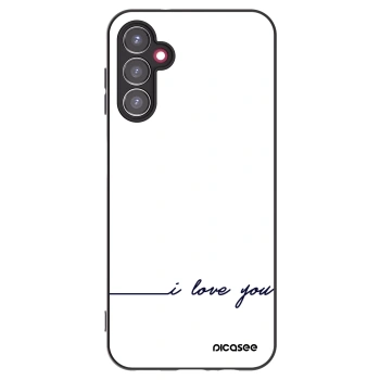 Picasee fekete szilikon tok az alábbi mobiltelefonokra Samsung Galaxy A14 5G A146P - I love you
