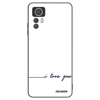 Picasee fekete szilikon tok az alábbi mobiltelefonokra Xiaomi Redmi Note 12S - I love you
